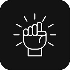 Motivation Teamwork and Management icon with black filled line style. success, achievement, goal, improvement, strategy, purpose, inspiration. Vector illustration