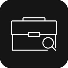 Recruitment Teamwork and Management icon with black filled line style. job, human, search, person, employee, resources, company. Vector illustration