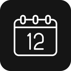 Calendar Teamwork and Management icon with black filled line style. time, date, month, reminder, plan, day, event. Vector illustration