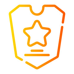 police badge gradient icon