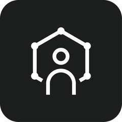 Abilities Business people icon with black filled line style. concept, strategy, solution, person, challenge, goal, performance. Vector illustration