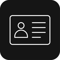 Resume Business people icon with black filled line style. paper, resume, profile, document, interview, form, data. Vector illustration