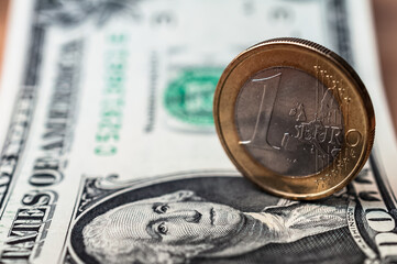 Porträt auf der 1 US Dollar Banknote