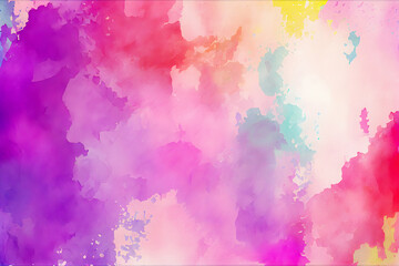 Abstract watercolour background. Colourful vector illustration for your design. AI Generative