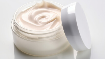 moisturizing cream lotion on isolated white background made by. Generative ai