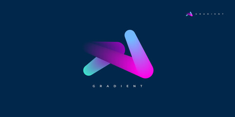 Creative and Vibrant Letter N Logo Design with Colorful Gradient Style. N Logo with Blend Concept, Suitable for Business and Technology Logo