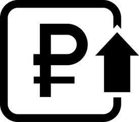 Fototapeta premium Cost reduction. Cost increase icon. Price reduced, discount icon. Financial vector illustration.