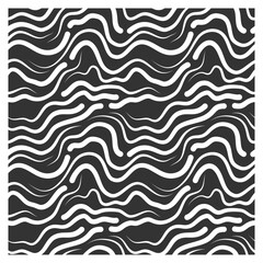 Abstract seamless pattern of white lines-waves of drops. Stamp for poster, fabric or print.