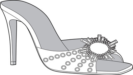 drawings, illustration ,vector ,platform shoe , girl party shoe,party shoe,sandal,party sneaker,stiletto,straapy,muletrimmed,embellieshed sandal beach clothing clothes design shine