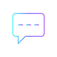 Comment Marketing icon with blue duotone style. social, media, app, bubble, application, speech, talk. Vector illustration