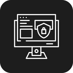 Safety Marketing icon with black filled line style. protection, security, secure, protect, safe, privacy, protective. Vector illustration