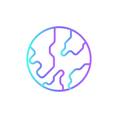 Global Marketing icon with blue duotone style. internet, globe, earth, map, network, planet, sphere. Vector illustration