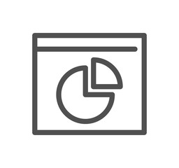 Marketing related icon outline and linear symbol.