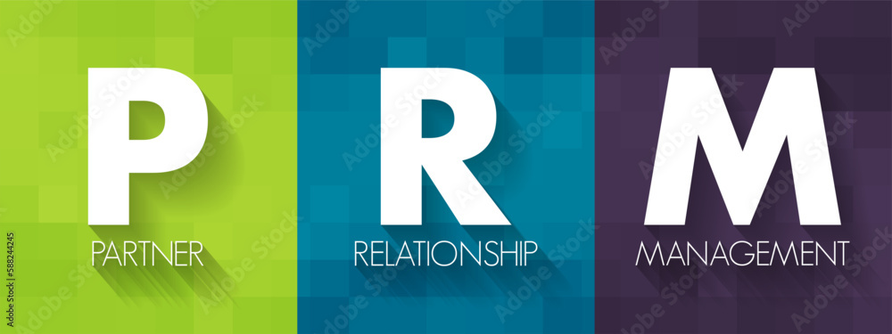 Poster prm - partner relationship management is a system of methodologies, strategies, software, and web-ba