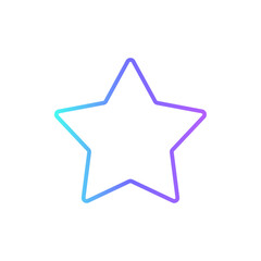 Rating Feedback icon with blue duotone style. rating, rate, star, positive, service, experience, survey. Vector illustration