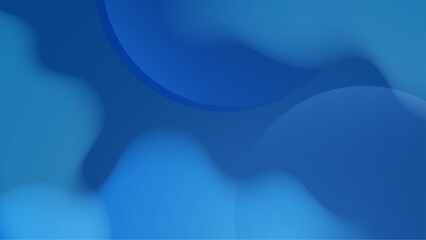 Paper layer circle blue abstract background. Curves and lines use for banner, cover, poster, wallpaper, design with space for text.