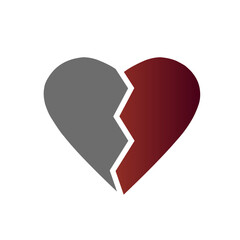 heart break icon, break up icon, sad icon, broken heart icon