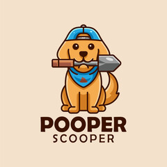 Dog dirt Scooper illustration