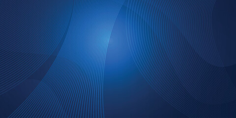Modern abstract background with halftone gradient. Dark blue background. Blue Waves. Vector background.