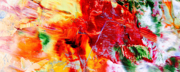 Color texture. Hand drawn oil painting on canvas. Abstract art background. Modern, contemporary art. Colorful canvas. Wall decor background	