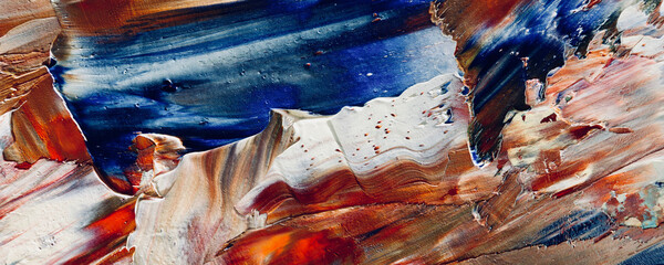 Color texture. Hand drawn oil painting on canvas. Abstract art background. Modern, contemporary art. Colorful canvas. Wall decor background	