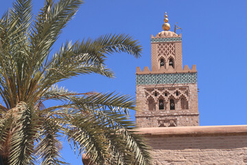 Fototapeta na wymiar Kutubiyya Mosque, Beautiful Moroccan Building