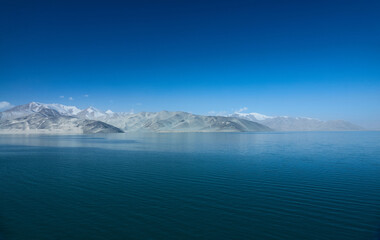 Scenery of Baisha Lake in Kashgar, Xinjiang   