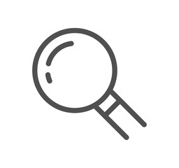 Inspection related icon outline and linear symbol.	