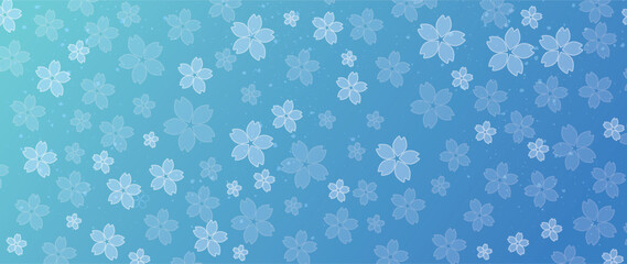 夏の和風デザイン。紺色や藍色の色味が美しい背景。金色のブラシストロークに金箔のあしらい。