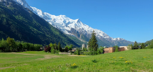 Chamonix am Mont Blanc in Frankreich 