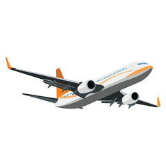 Vector illustration of aero plane. Flat design for travel business, education and transportation. 