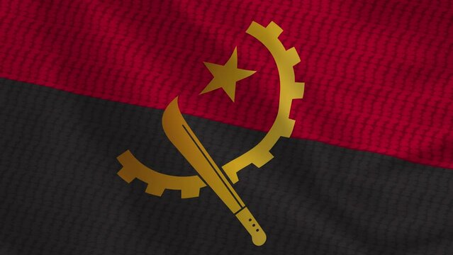 Flag of Angola. High quality 4K resolution.