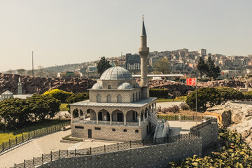 Naklejka premium Miniaturk open air museum exhibition in Istanbul, Turkey