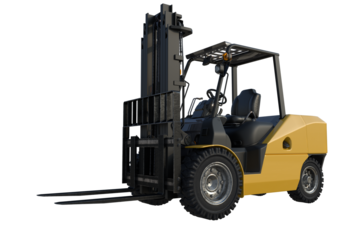 Forklift in PNG format
