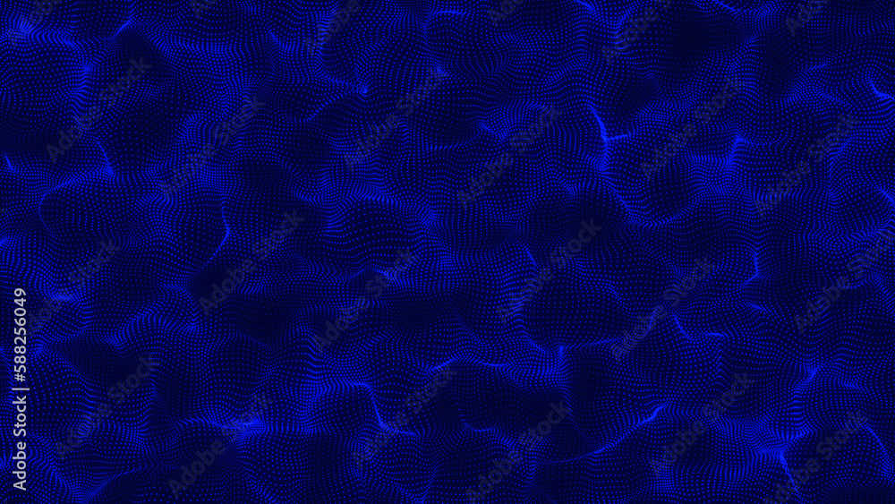 Poster technology vector background. blue color communication and technology network background withm oving