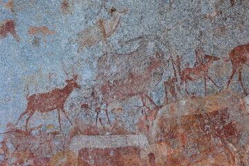 Matobo National Park cave paintings - 588256465
