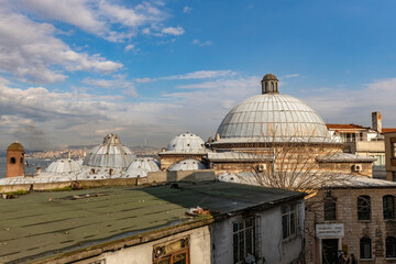 Obraz premium Aerial view of Istanbul from Suleymaniye Mosque in Istanbul, Turkey