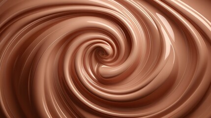 Milk chocolate cream swirl, generative ai