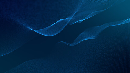 Abstract technology wave background concept.