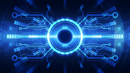 Abstract technology background. Futuristic interface. Vector illustration for your design