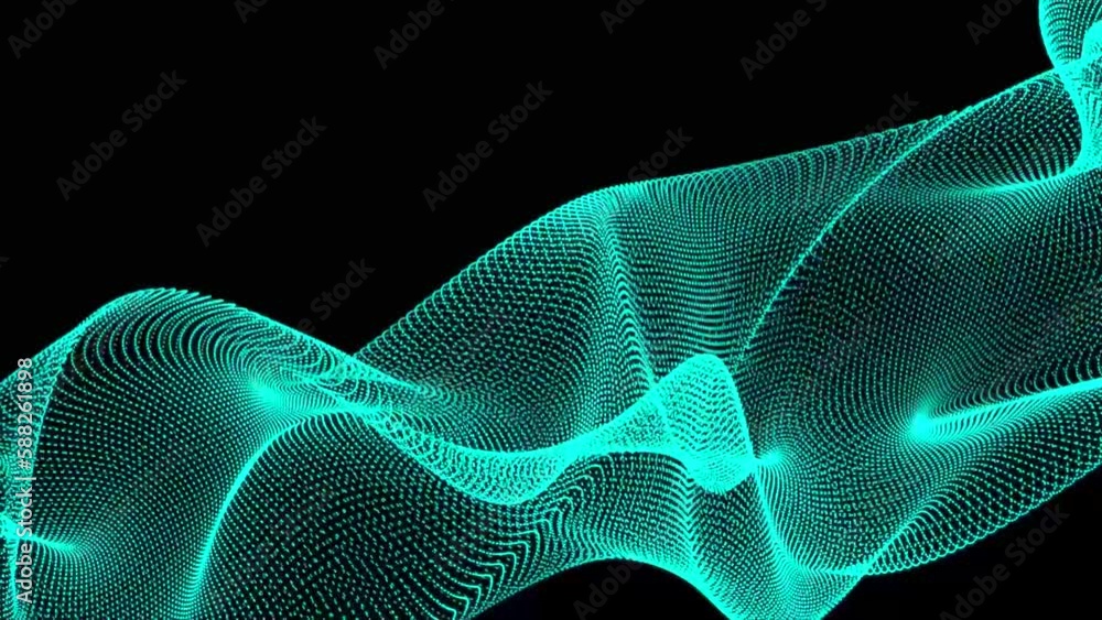 Poster abstract halftone wave dotted background. sky blue background with copy space. premium background de