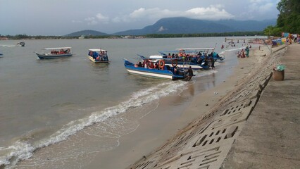 Obraz premium boat on the beach