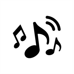 Fototapeta na wymiar music note icon vector