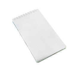 paper notebook vertical on transparent background png file