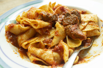 pappardelle with wild boar sauce