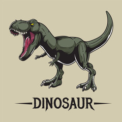 Roaring Dinosaur. Vector illustration EPS10