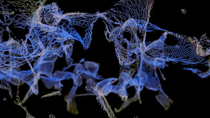 Tearing fabric with defocused blur