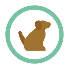 dog silhouette vector