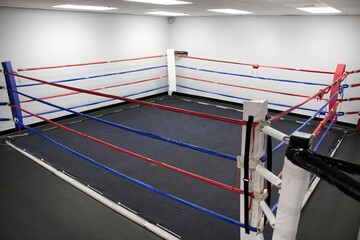 Boxing ring designed by Lona Boxeo (Flash) sports company