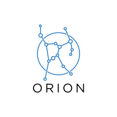 constellation orion star for icon logo - obrazy, fototapety, plakaty